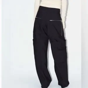 Lig. wide cargo pants✴︎美品✴︎ブラック MICROREPS BOXY CARGO LENS PANTS [BLACK] - WUNDER 大阪